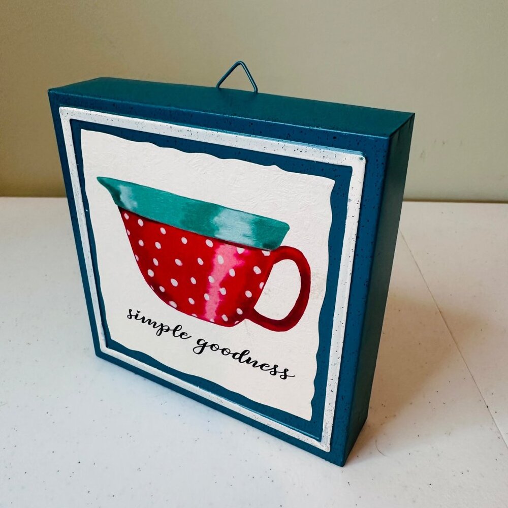 The Pioneer Woman "Simple Goodness" Metal Wall Sign Decoration